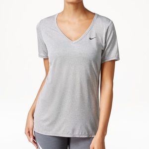 Nike Dri fit Grey V neck